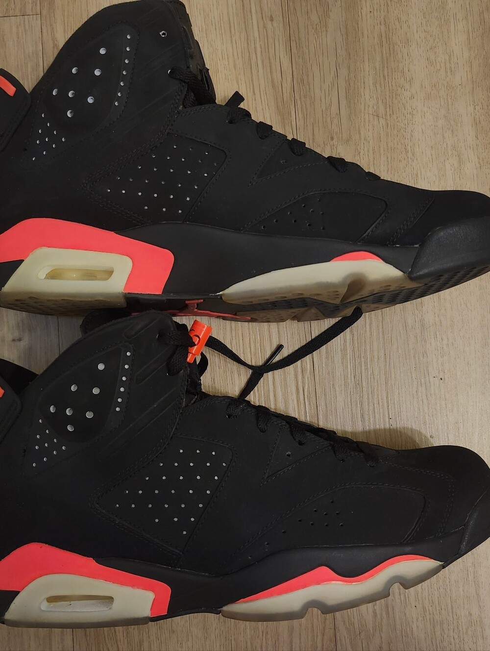 Air Jordan 6 Retro 2014 Infrared (Black) Men's Size 13